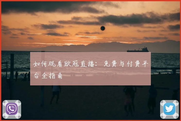如何观看欧冠直播：免费与付费平台全指南