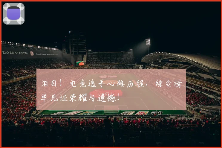 泪目!电竞选手心路历程,综合榜单见证荣耀与遗憾!